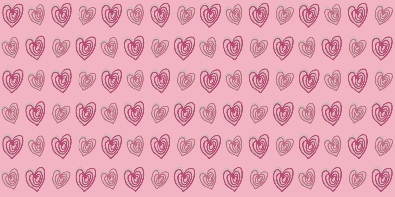 Μοκέτα βινυλίου ροζ σχέδιο με καρδιές - TenStickers