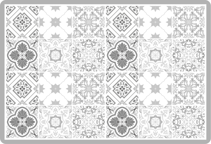 μαροκινά γκρι σκιά πλακάκια δάπεδο μπάνιου - TenStickers