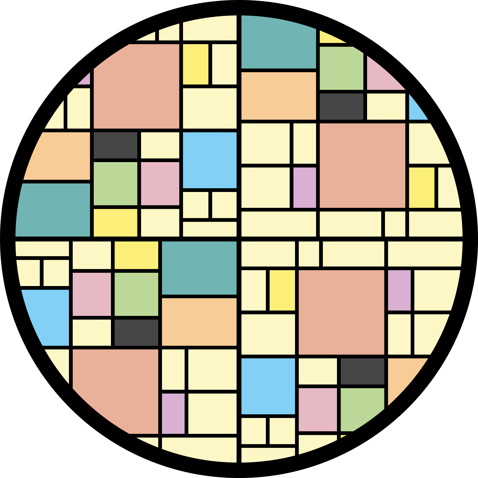 xαλί γεωμετρικού σχεδιασμού πολύχρωμο μοτίβο μπλοκ - TenStickers