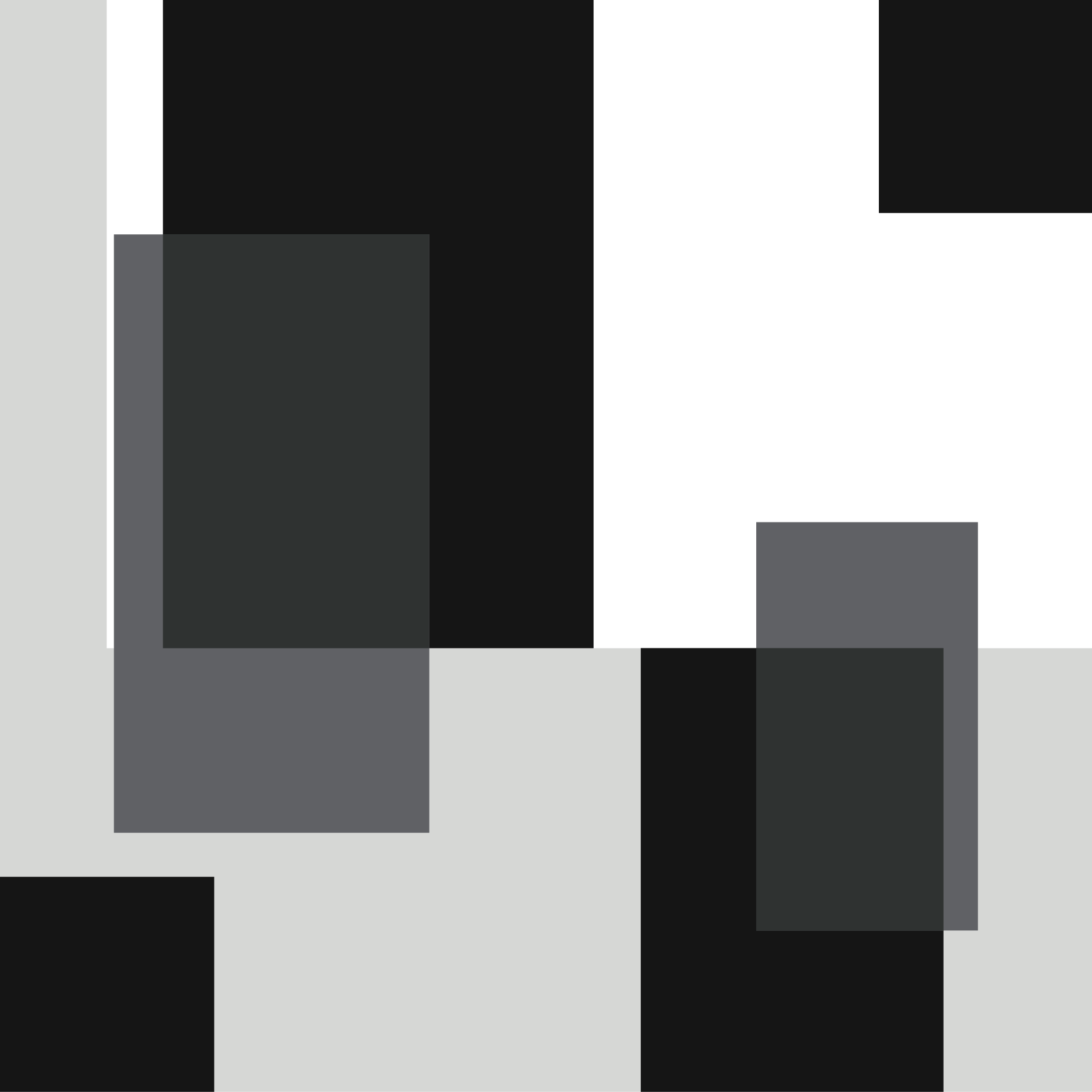 ασπρόμαυρο χρώμα μπλοκ τετράγωνο χαλί βινυλίου - TenStickers