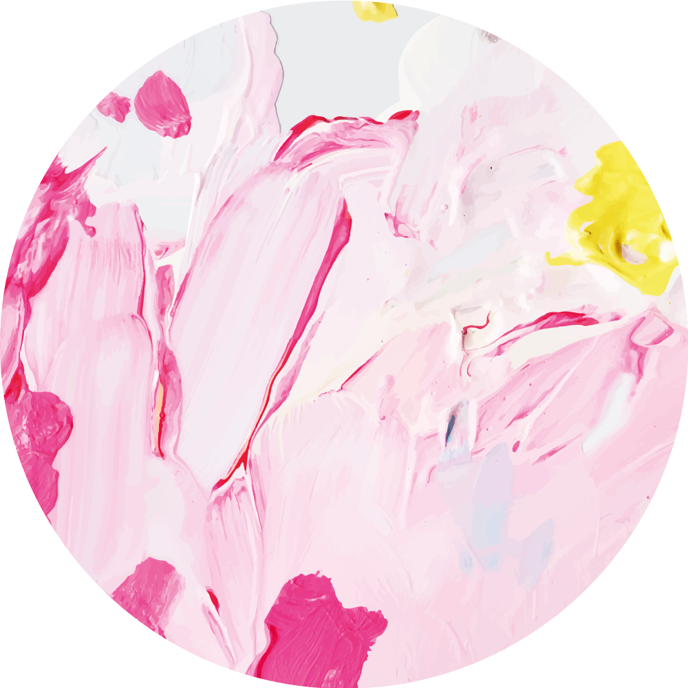 Χαλί εφηβικής κρεβατοκάμαρας ροζ αφηρημένα σχέδια - TenStickers