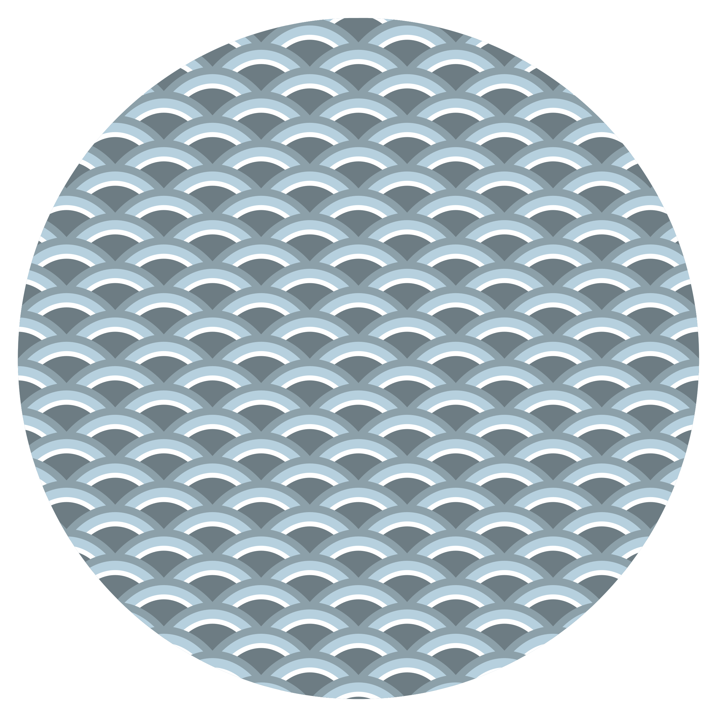 xαλί γεωμετρικού σχεδιασμού μοτίβο κύματος - TenStickers