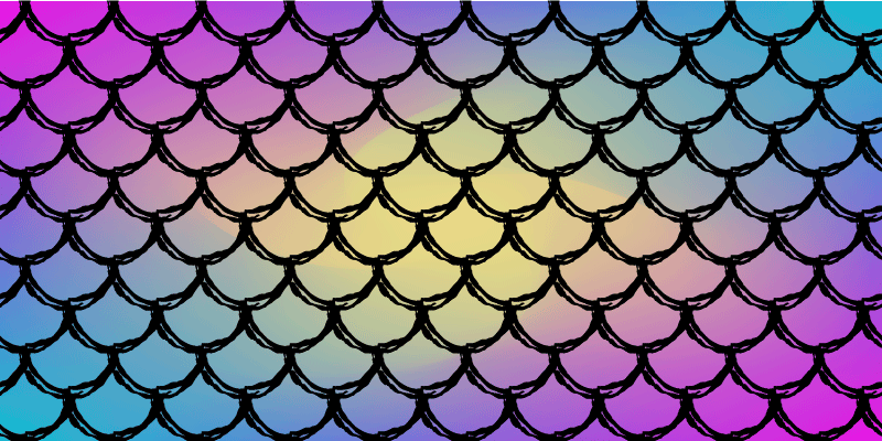 ορθογώνιο χαλί μοτίβο κλίσης ψαριών - TenStickers