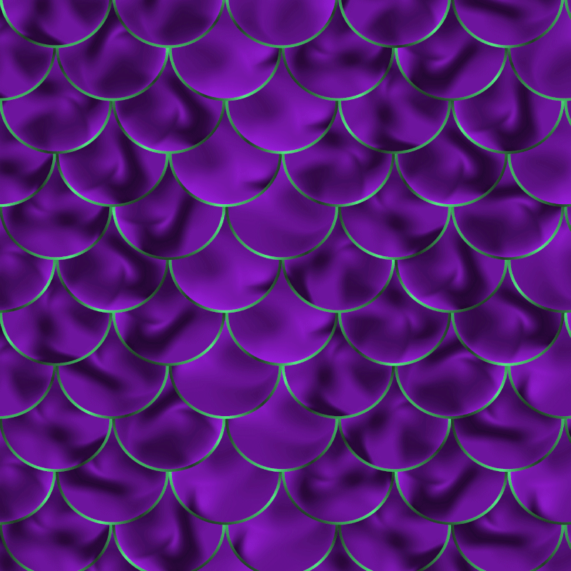 Χαλί με εκτύπωση ζώου σε σχέδιο φολίδας γοργόνας - TenStickers