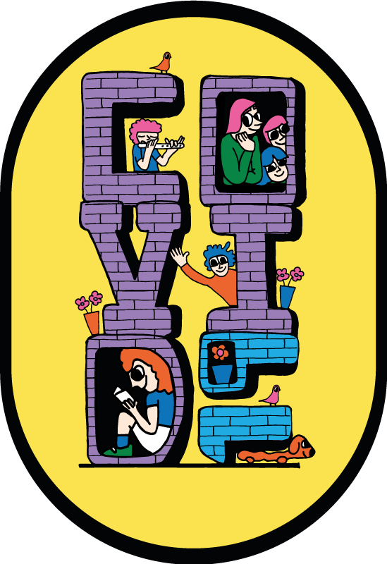 μοκέτα βινυλίου χαρακτήρες covid που μένουν σπίτι - TenStickers