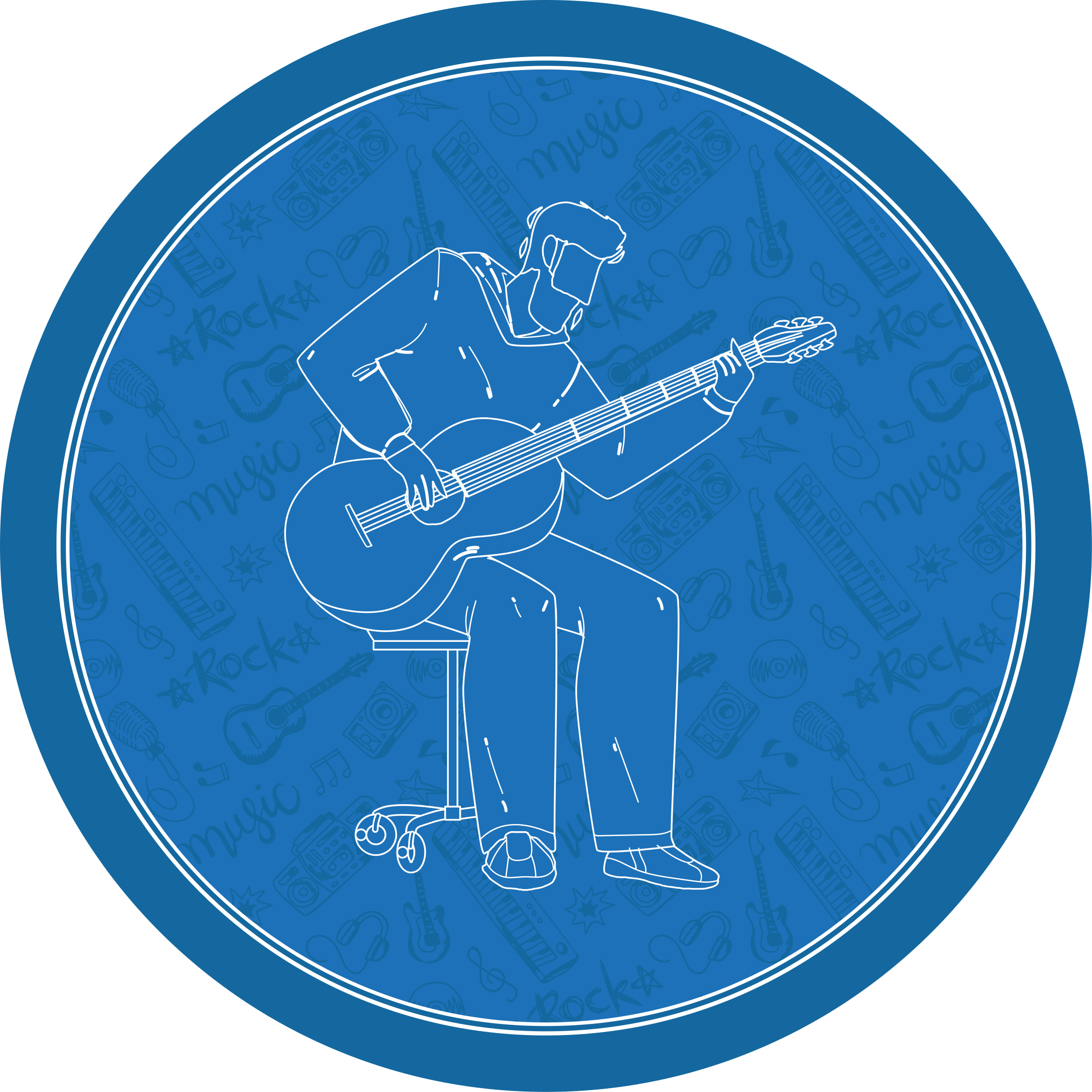 υφή χαλί μουσικές δονήσεις - TenStickers