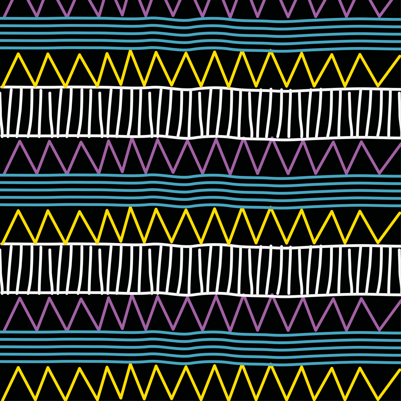 xαλί γεωμετρικού σχεδιασμού παιχνίδι με πολύχρωμα μοτίβα - TenStickers