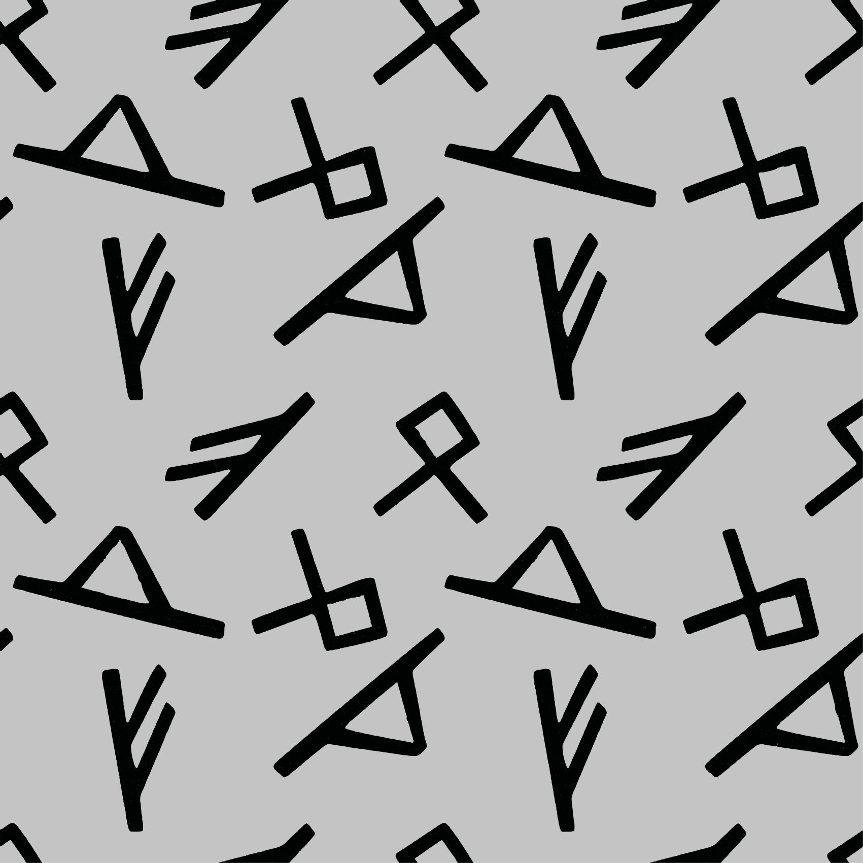 xαλί γεωμετρικού σχεδιασμού κομψά μαύρα σχήματα - TenStickers