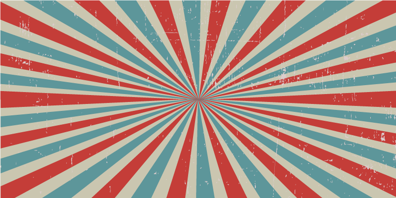 μπλε και κόκκινο χαλί ρετρό με πρότυπο πλύσης - TenStickers