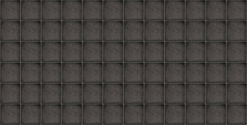 μαύρα τετράγωνα τούβλα από πέτρινο χαλί κεραμιδιών - TenStickers