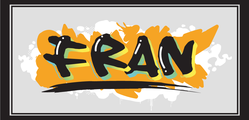 Βινυλιακό χαλί με όνομα τέχνη ονόματος - TenStickers