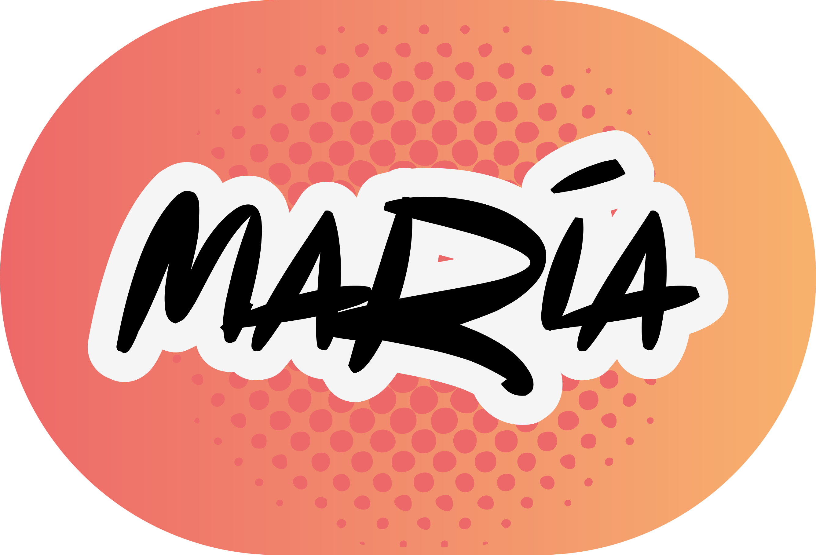 γκράφιτι πορτοκαλί φόντο εξατομικευμένο χαλάκι - TenStickers