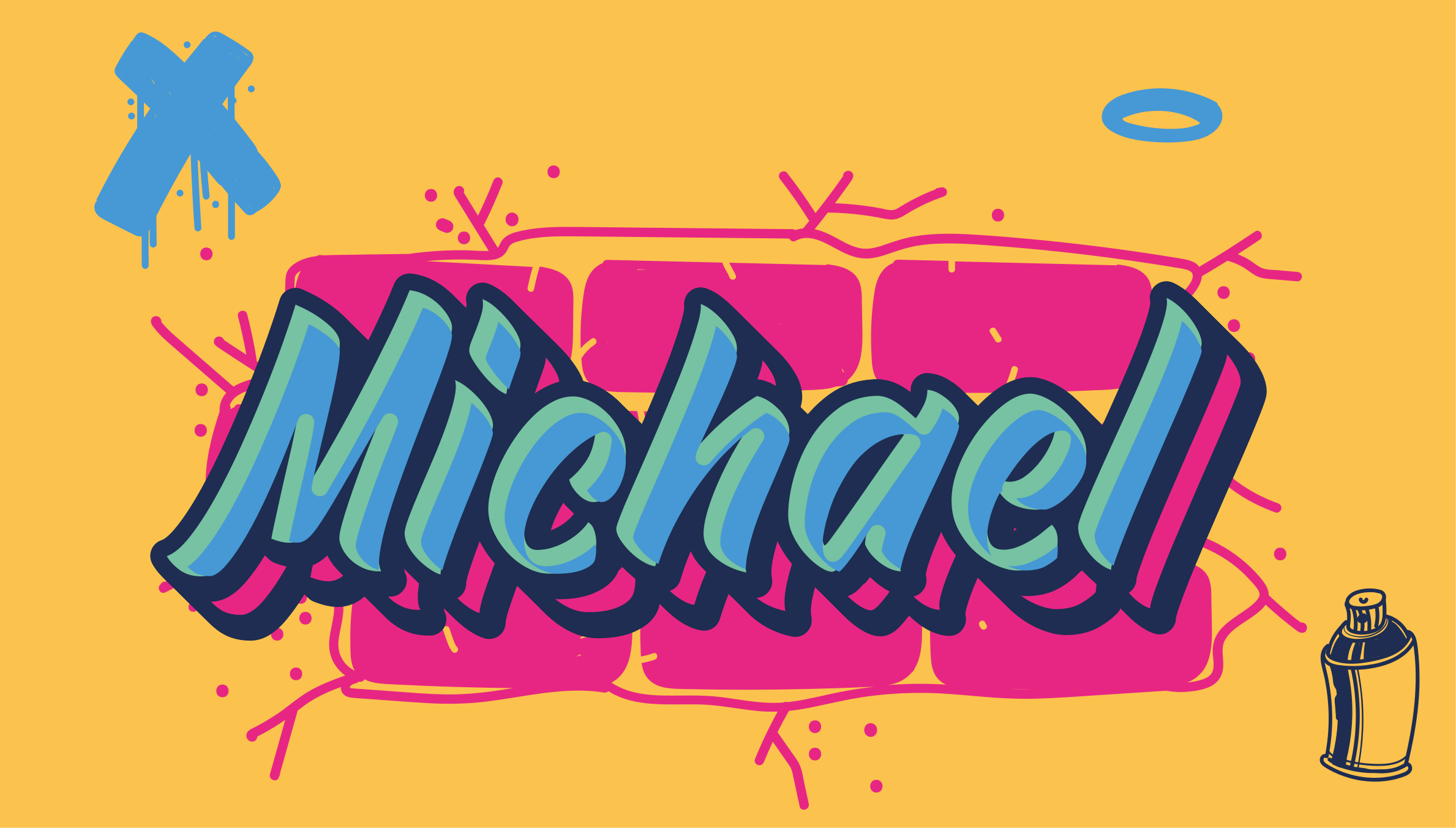 μοκέτα βινυλίου προσαρμοσμένο όνομα γκράφιτι - TenStickers