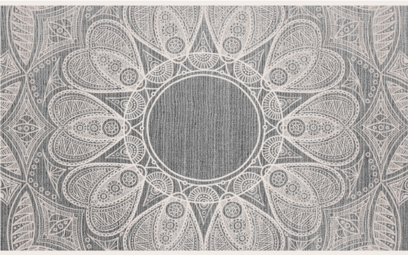 γκρίζο εθνικό χειροποίητο σχέδιο με υφή χαλιού - TenStickers