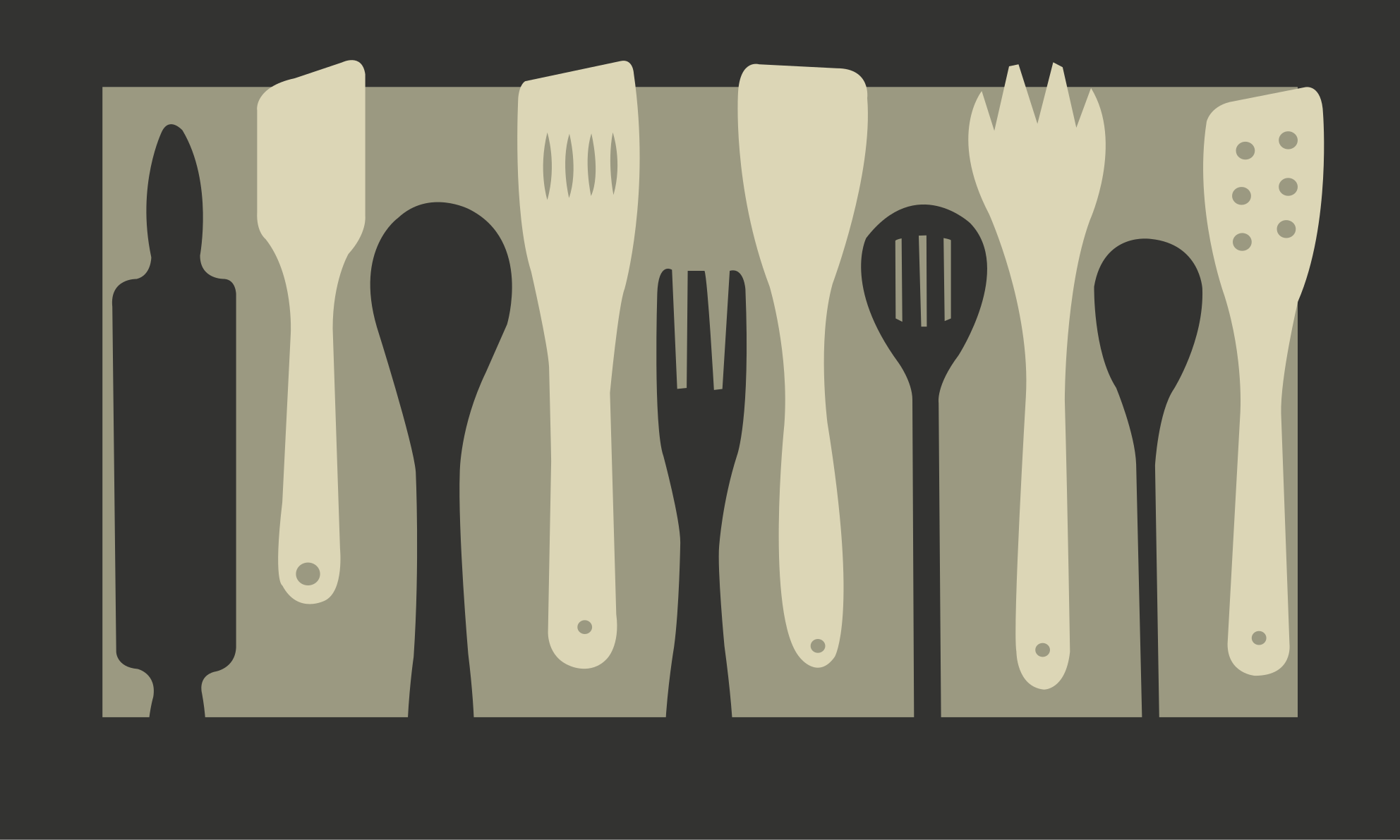 πολύχρωμα σκεύη μοντέρνο χαλί - TenStickers