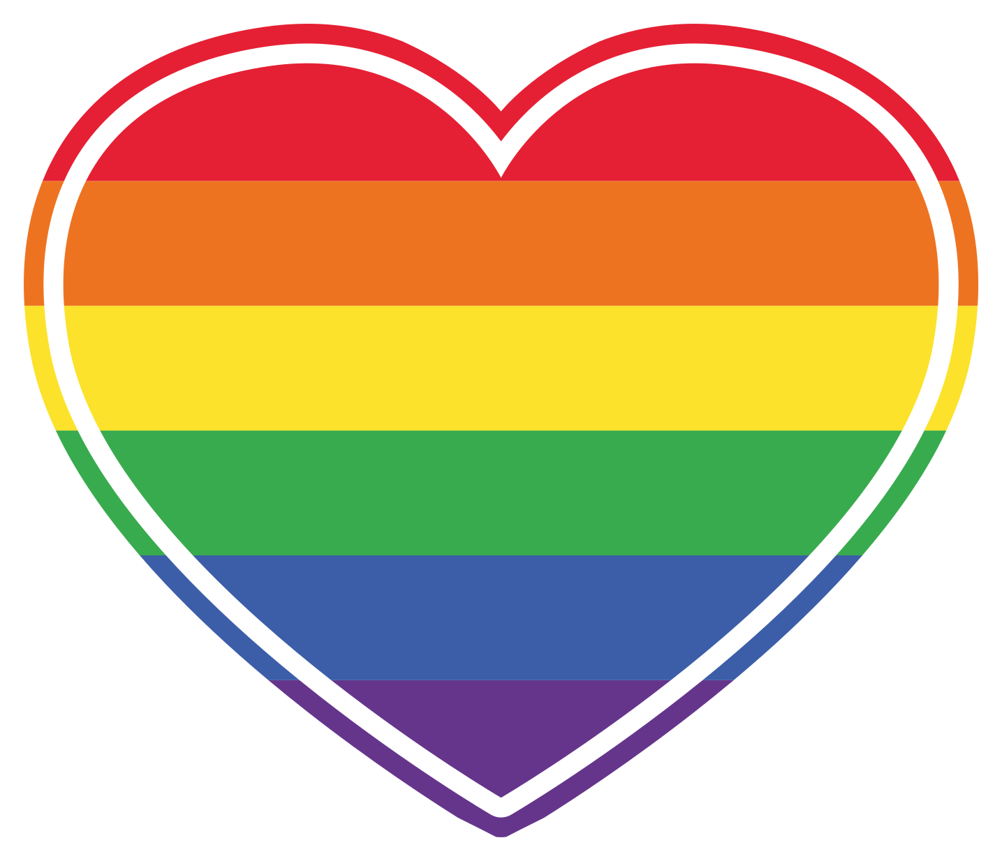 υφή χαλί καρδιά μοτίβο ουράνιο τόξο - TenStickers