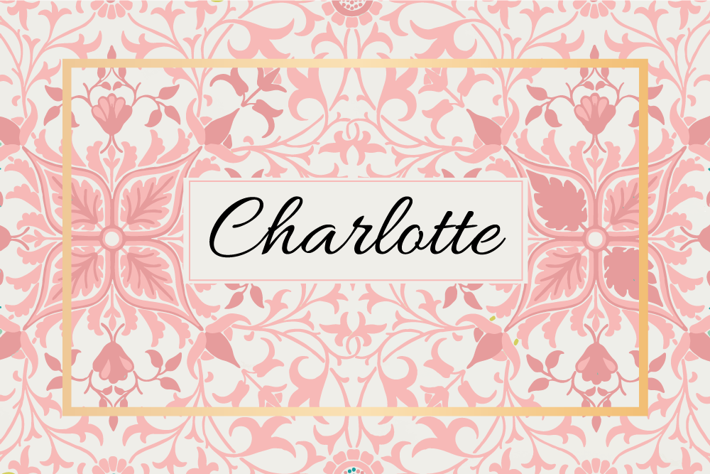 ροζ και μπεζ vintage λεπτομέρειες εξατομικευμένο χαλάκι - TenStickers