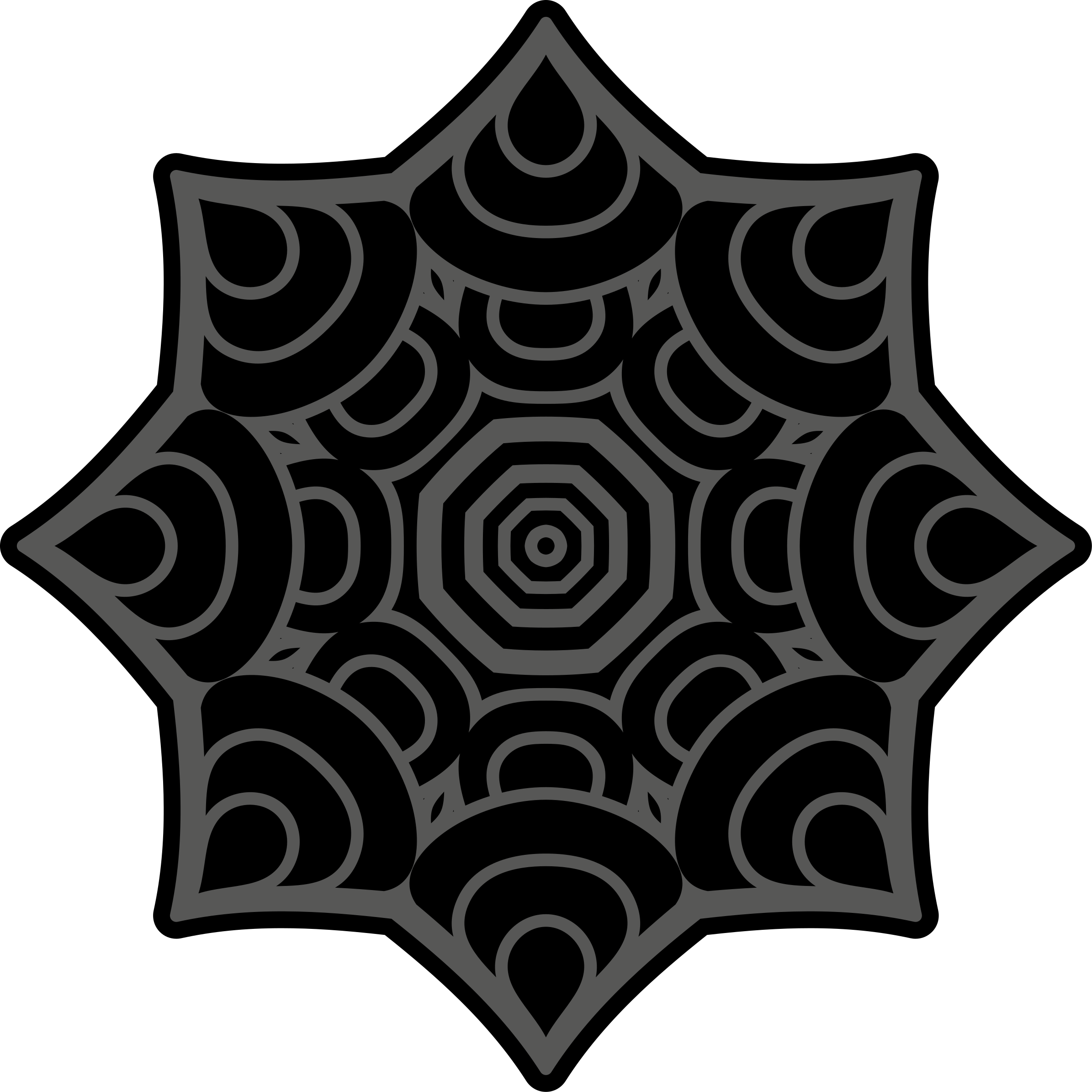 μονόχρωμο σχέδιο μάνταλα χαλί βινυλίου μάνταλα - TenStickers