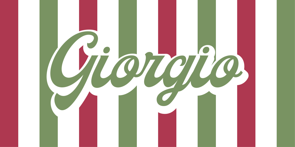 Βινυλιακό χαλί με όνομα ιταλική σημαία - TenStickers