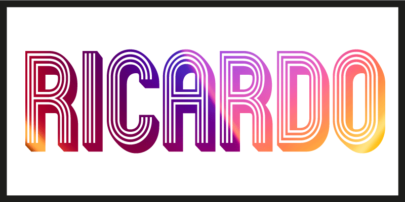 Unfocus λαμπερό περίγραμμα όνομα εξατομικευμένο χαλάκι - TenStickers