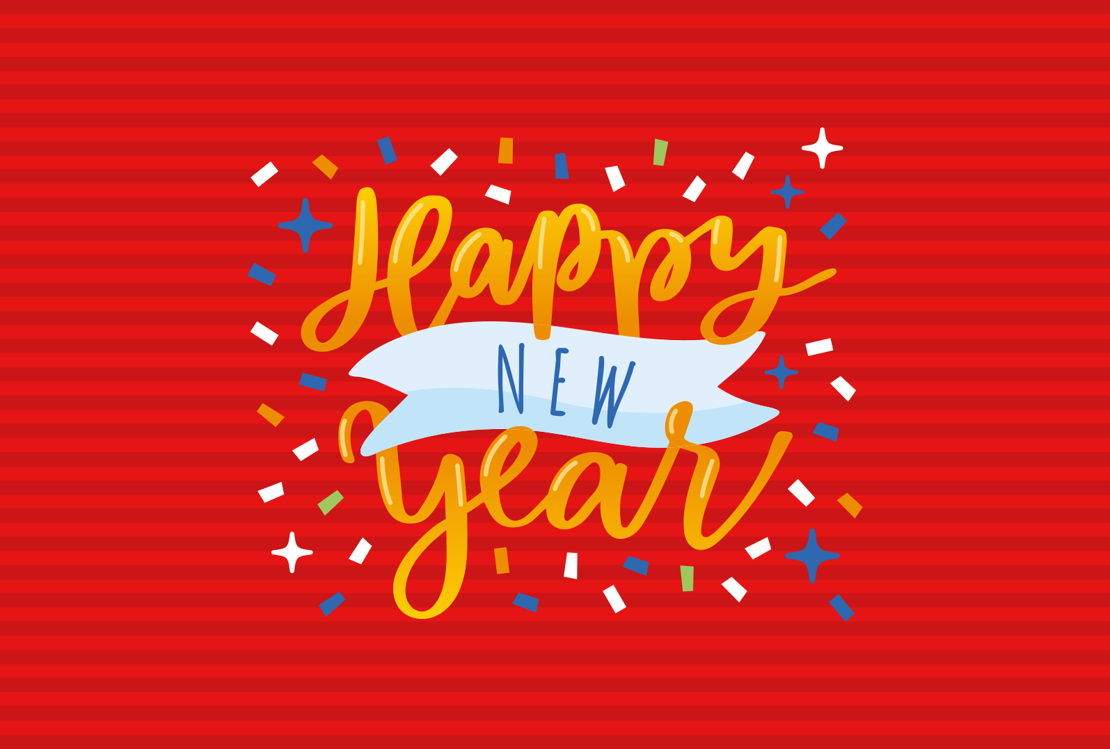 xριστουγεννιάτικο χαλί βινυλίου γιορτή της Πρωτοχρονιάς - TenStickers