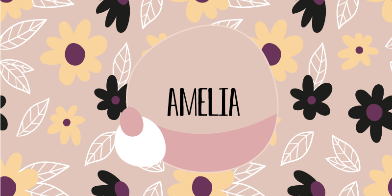 πολύχρωμα μοντέρνα λουλούδια εξατομικευμένο χαλάκι - TenStickers