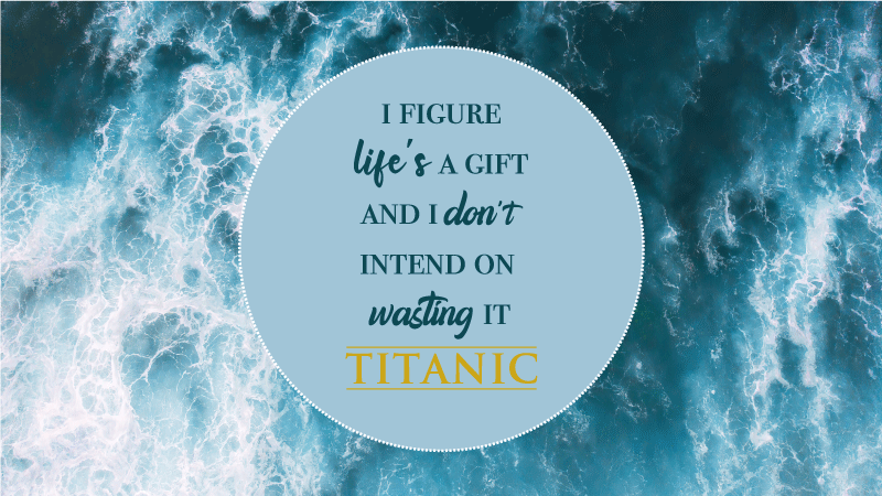 xαλιά βινυλίου με φράσεις η ζωή είναι ένα δώρο - TenStickers