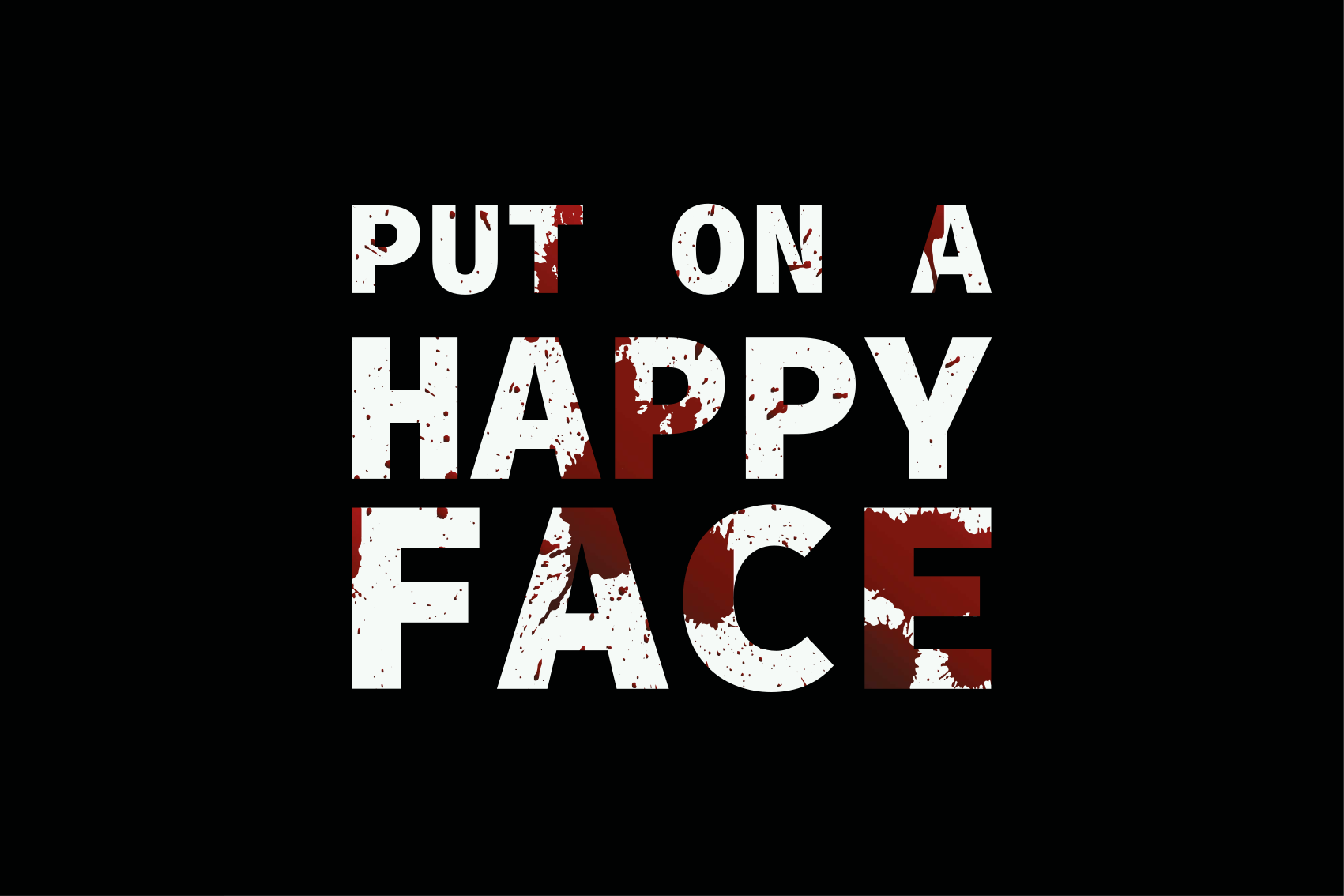 xαλιά βινυλίου με φράσεις βάζω στο πρόσωπο - TenStickers