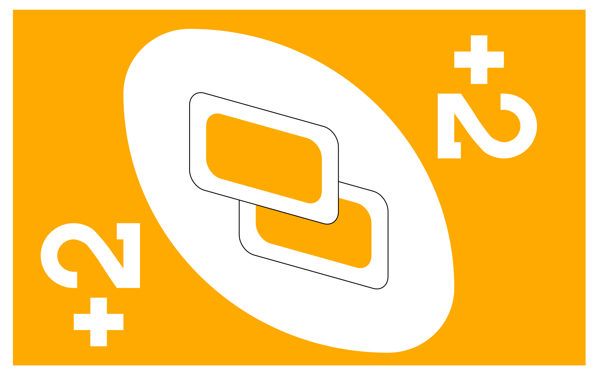 κάρτες uno συν δύο σε κίτρινο έφηβο χαλί βινυλίου - TenStickers