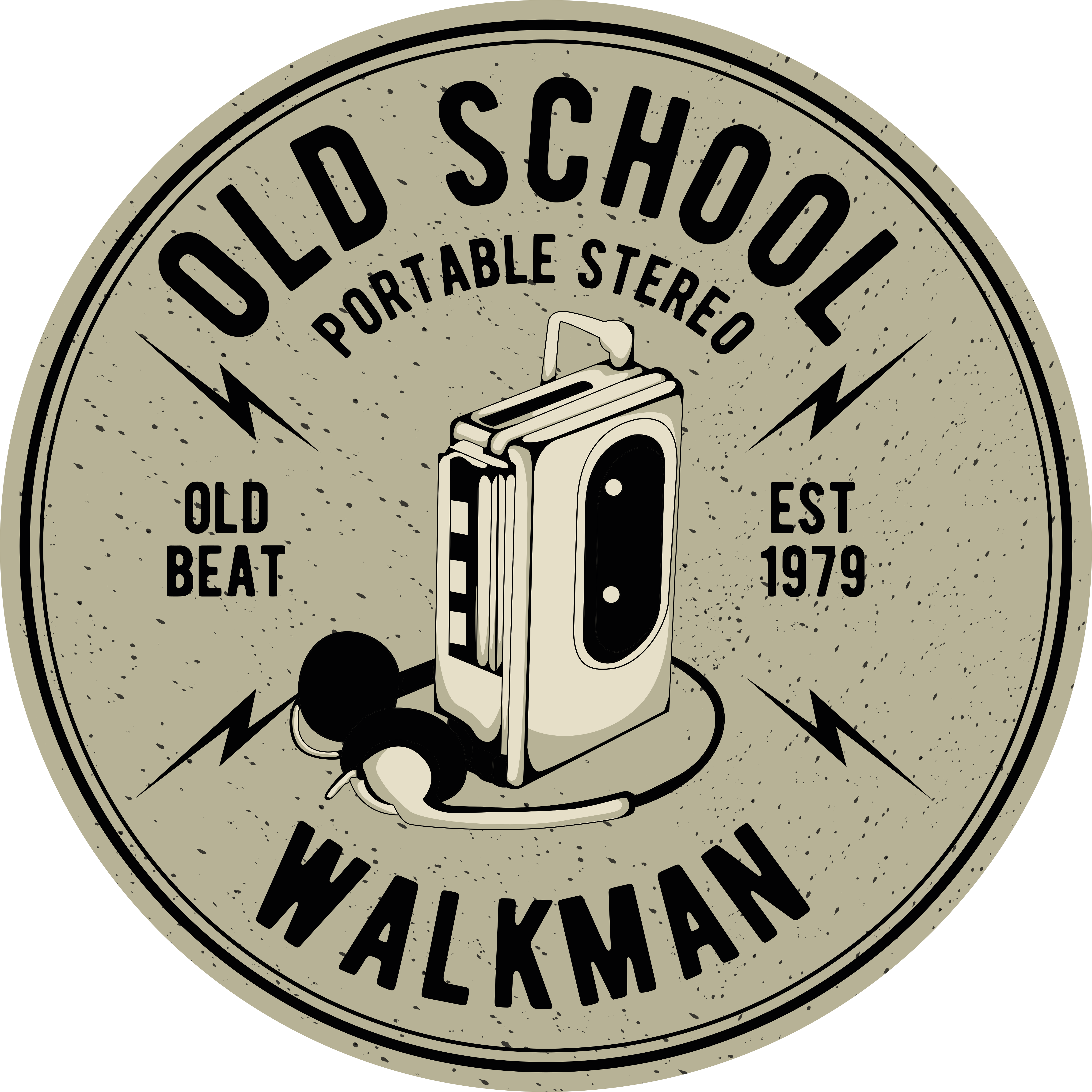 Βινταζέ χαλί από βινύλιο ρετρό φορητό στερεοφωνικό - TenStickers