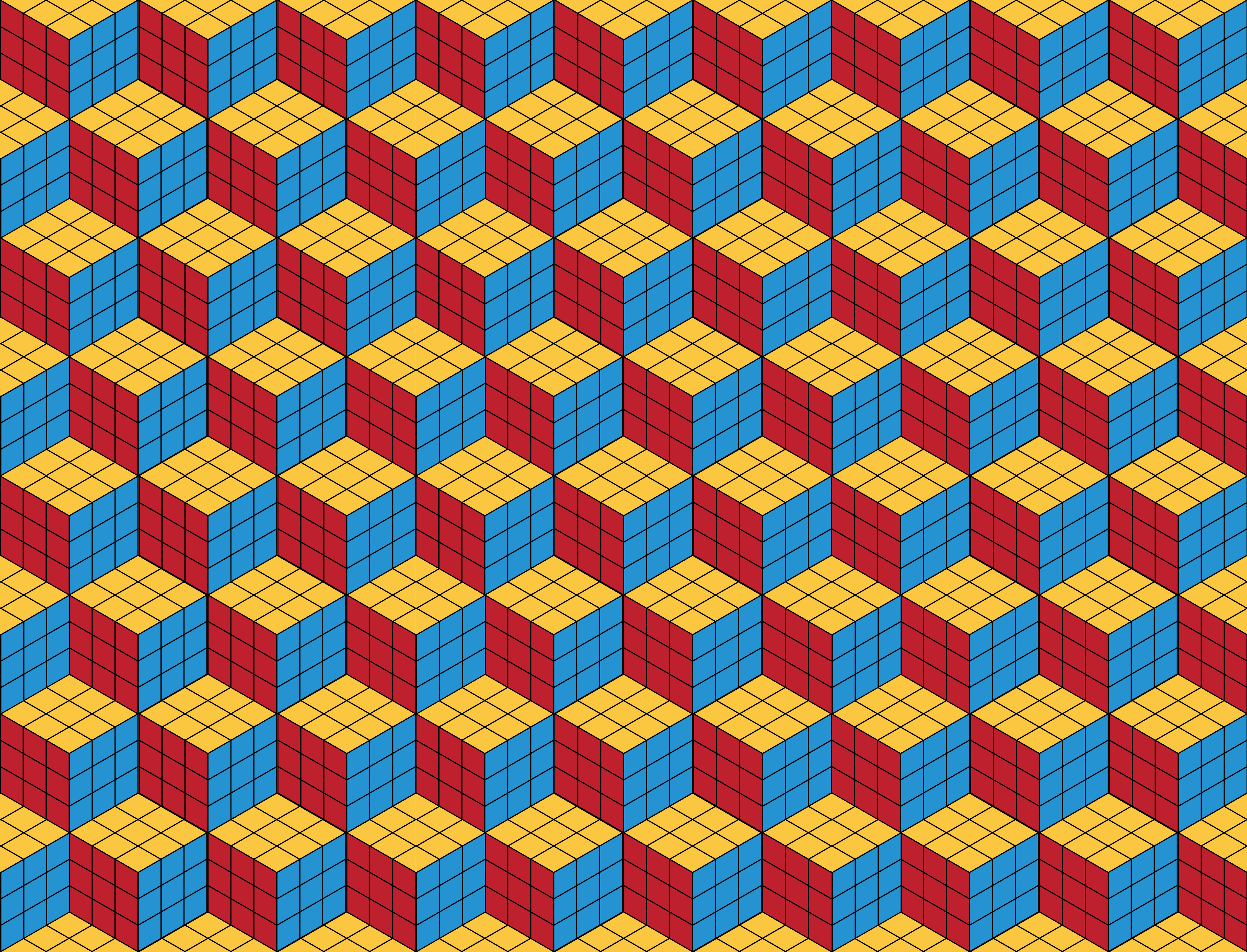 Ρούμπικ κύβος πρωτότυπο μοτίβο vintage χαλί - TenStickers