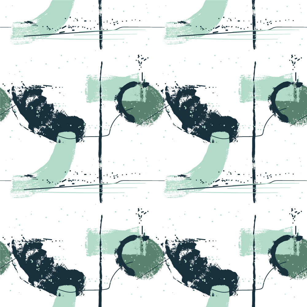 Μινιμαλιστικό χαλί από βινύλιο αφηρημένες πράσινες πινελιές - TenStickers