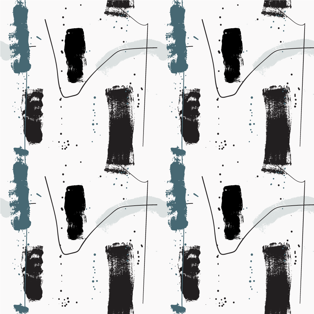 Μινιμαλιστικό χαλί από βινύλιο γραμμικά αφηρημένα σχήματα - TenStickers