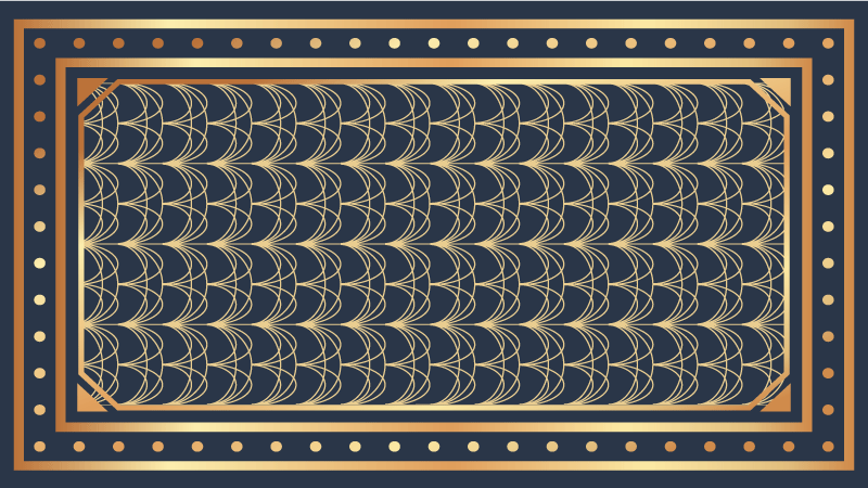 xαλί γεωμετρικού σχεδιασμού κομψά κυματιστά μοτίβα - TenStickers