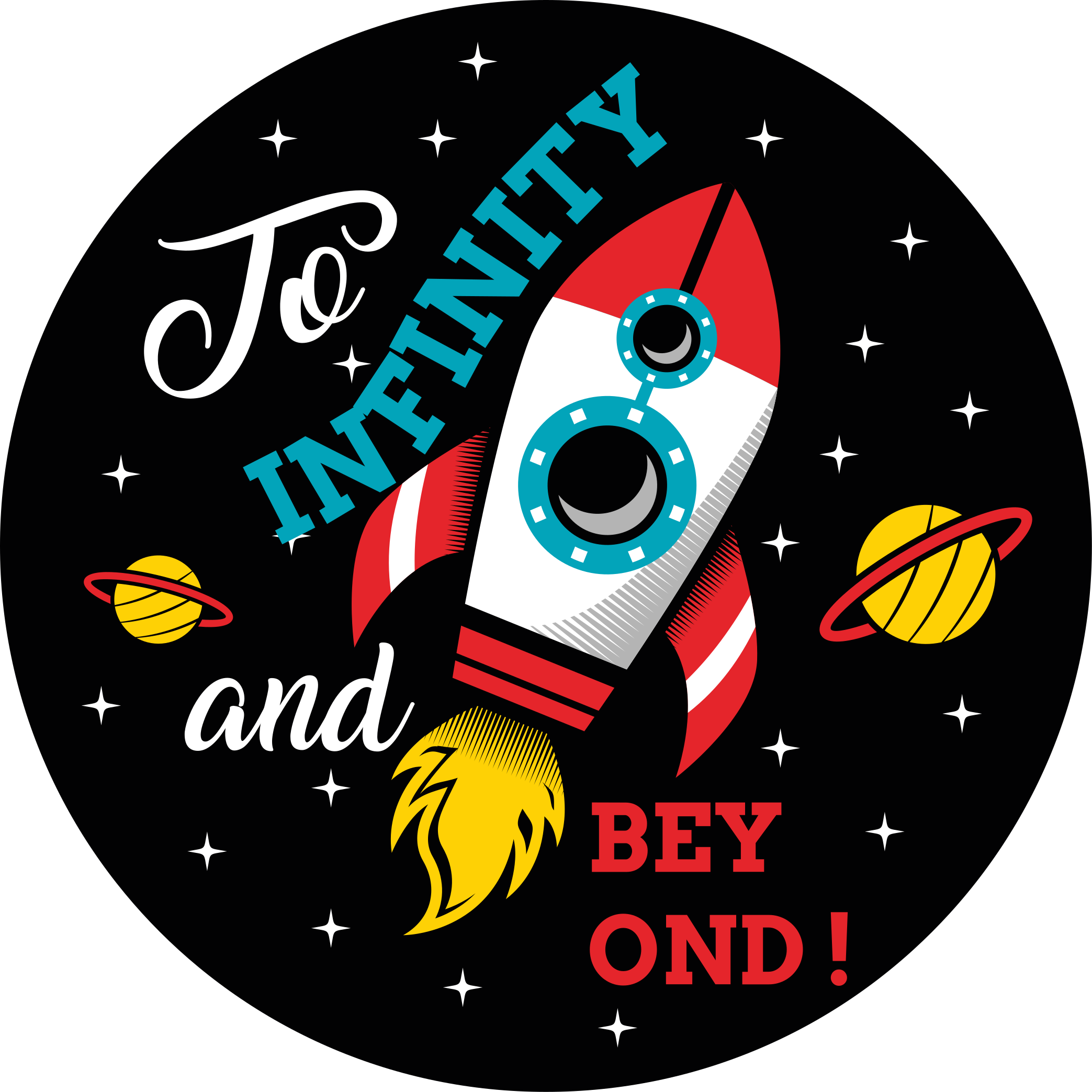 στο άπειρο και πέρα από το σύγχρονο χαλί - TenStickers