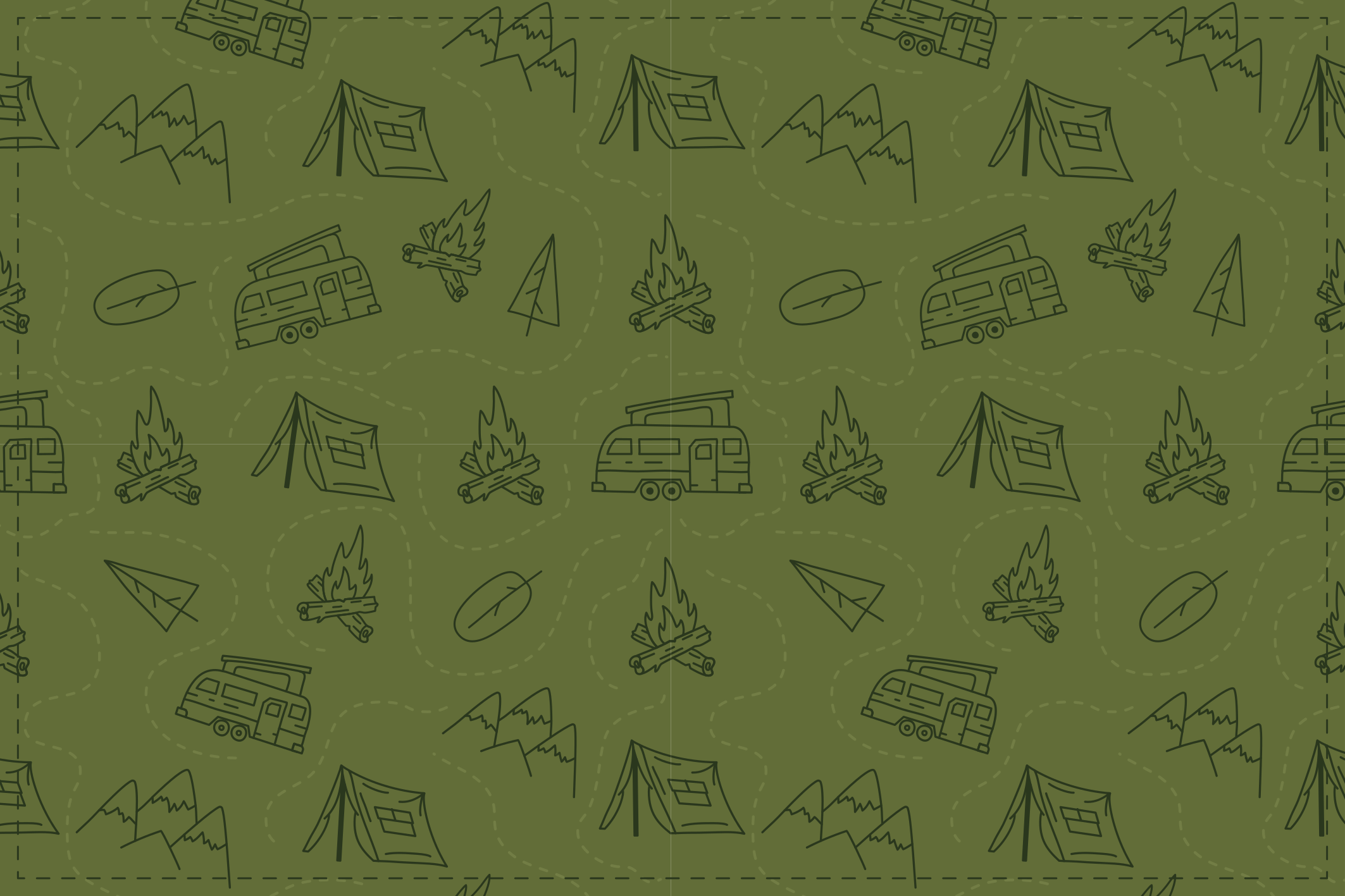 χαλί φύσης θέμα περιπέτειας κάμπινγκ - TenStickers