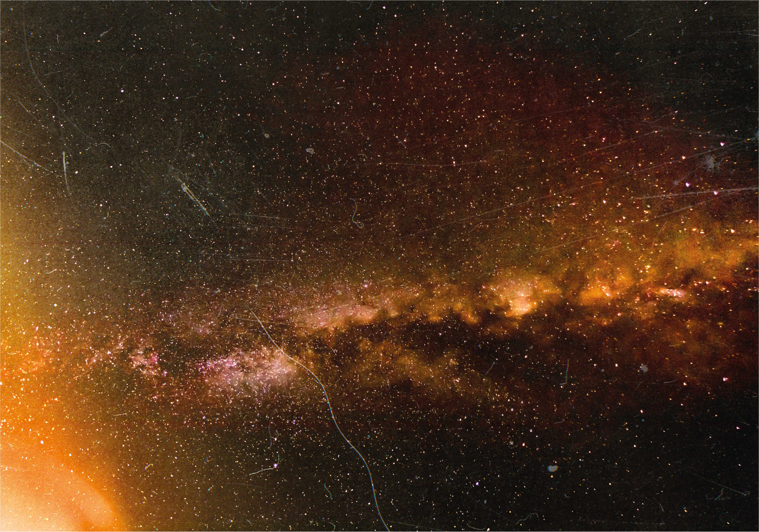 σχέδιο αστέρια βινυλιακό χαλί κοσμική θέα γαλαξία - TenStickers