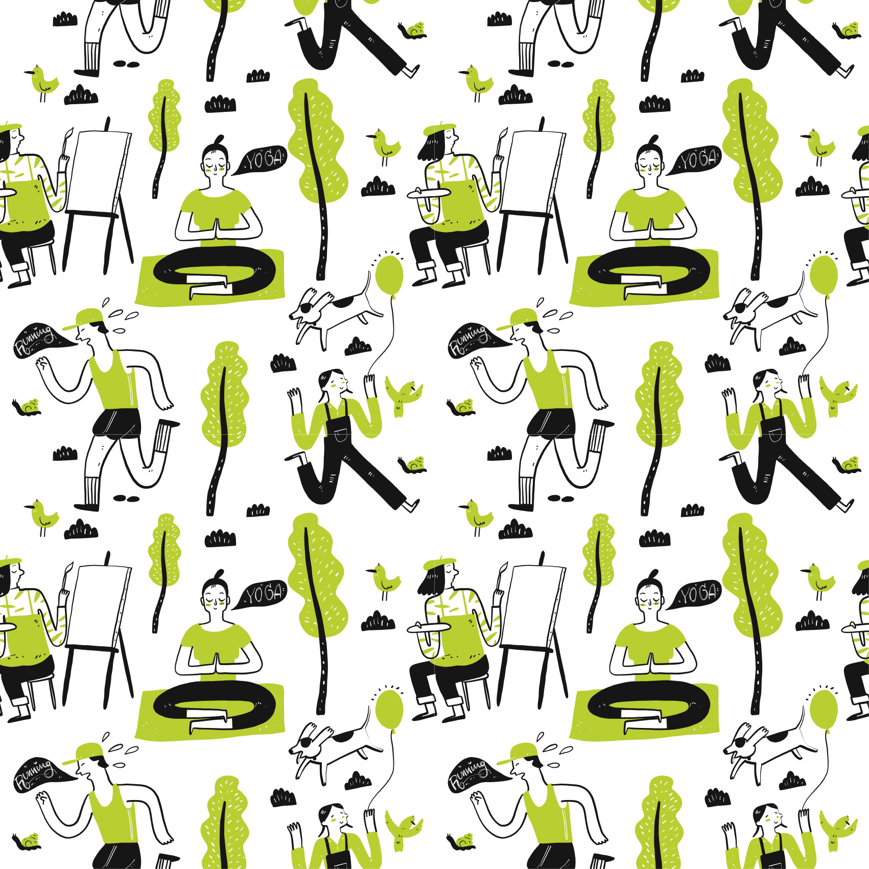 υφή χαλί παιχνιδιάρικες αστικές σκηνές - TenStickers