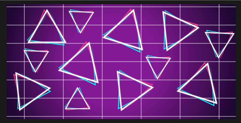 Vintage χαλί τρίγωνα vaporwave - TenStickers