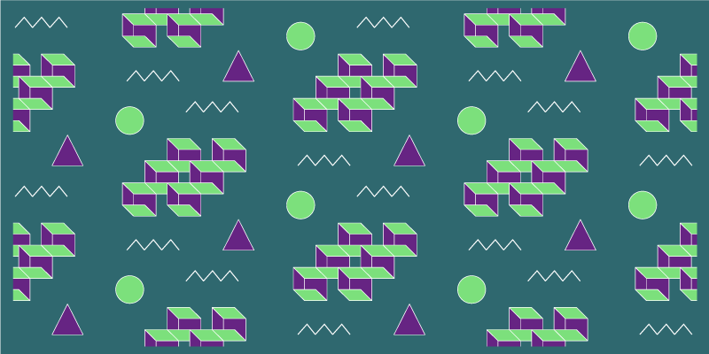 Vintage χαλί οπτικής ψευδαίσθησης - TenStickers