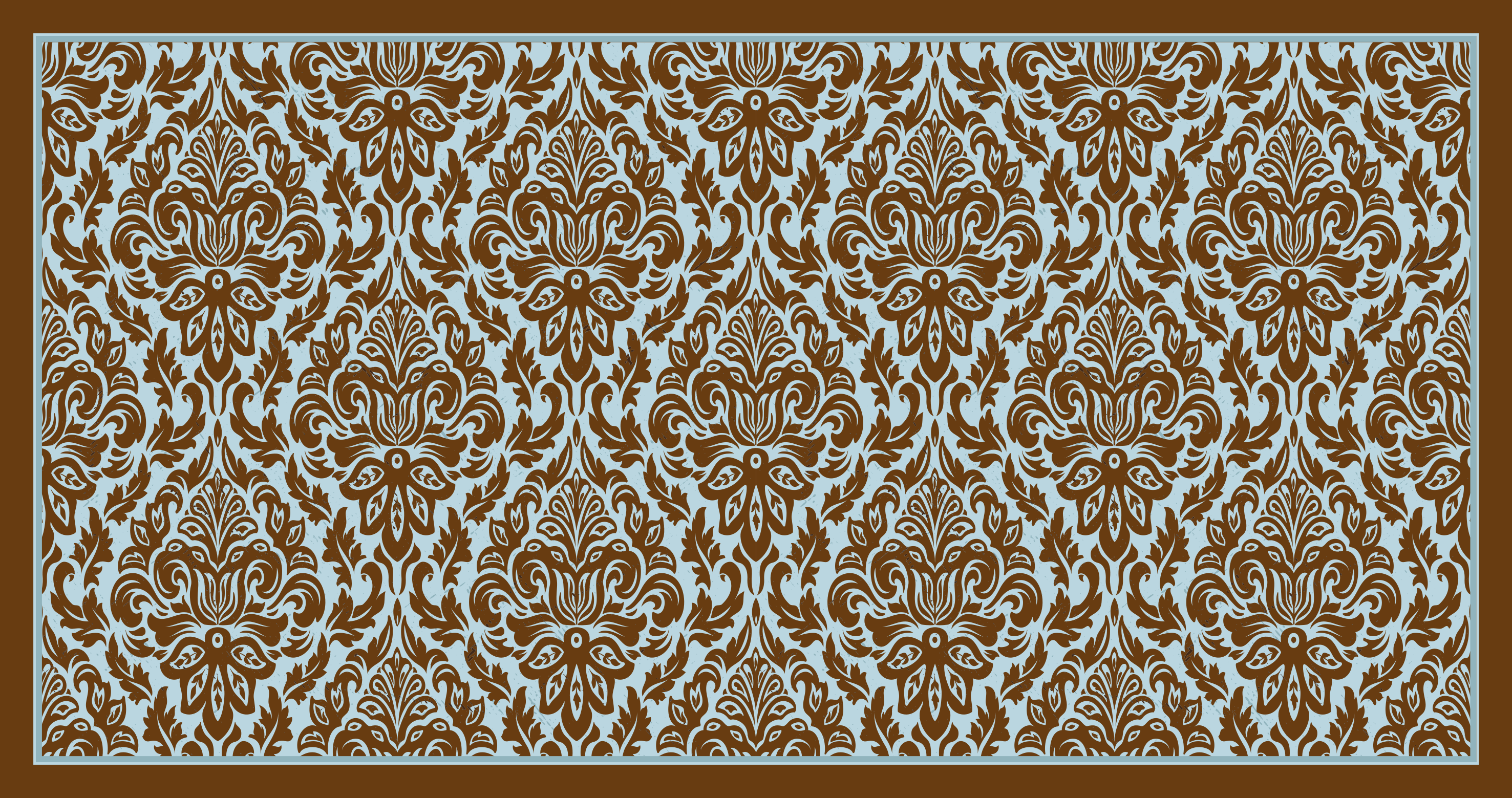 Βινταζέ χαλί από βινύλιο κομψή ανθοσυνθεση - TenStickers