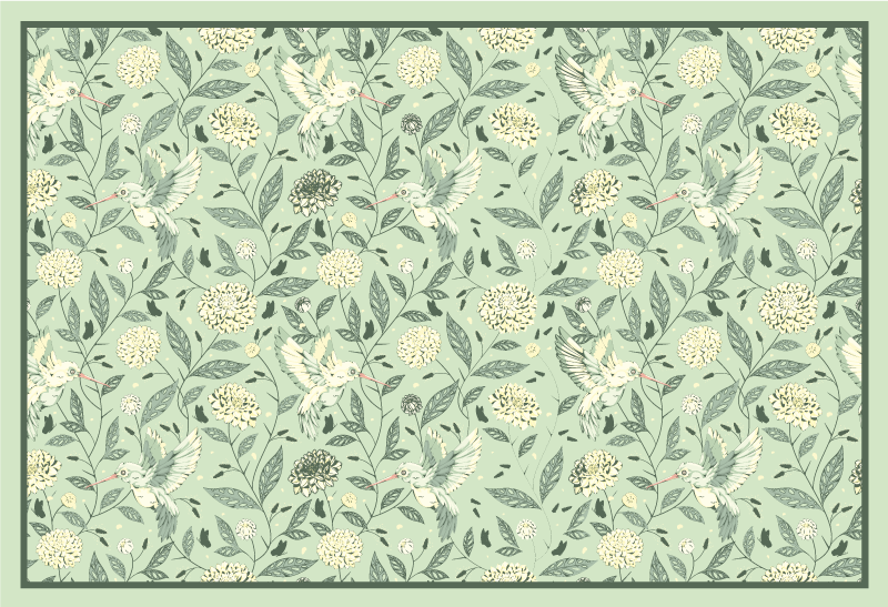 Χαλί δαπέδου "temple newsam" vintage βινυλίου - TenStickers