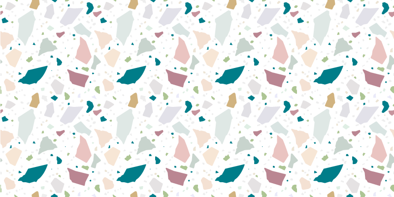 χαλί σαλονιού μεσογειακού terrazzo - TenStickers