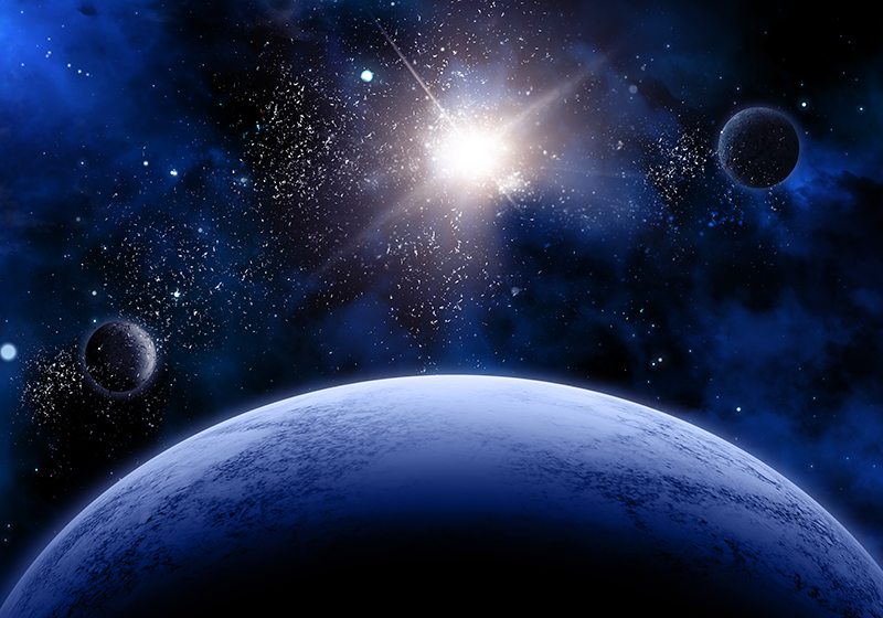 μοκέτα βινυλίου κοσμική έναστρη σκηνή - TenStickers