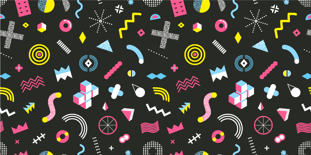 πολύχρωμα γεωμετρικά χαλιά Μέμφις - TenStickers