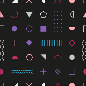 xαλί γεωμετρικού σχεδιασμού παιχνιδιάρικη επίδειξη σχημάτων - TenStickers