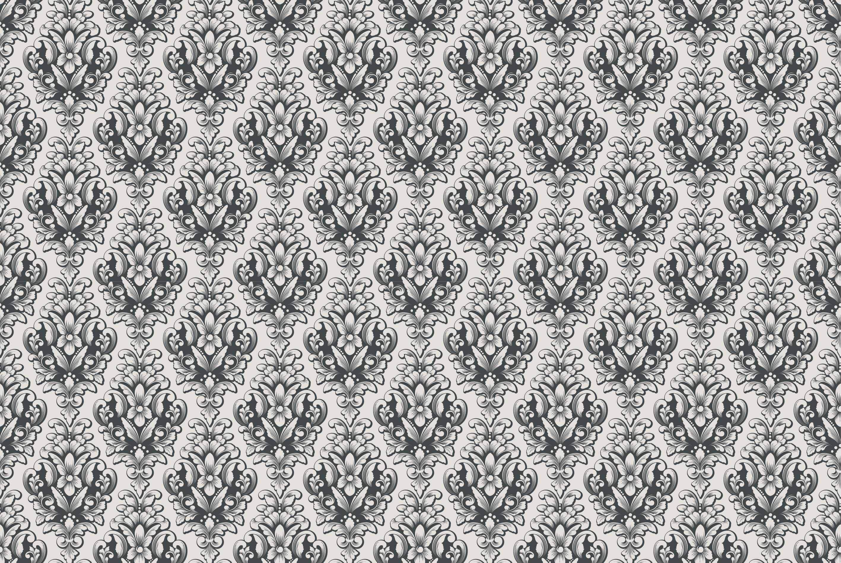 Βινταζέ χαλί από βινύλιο μπαρόκ μοτίβο πλακιδίων - TenStickers