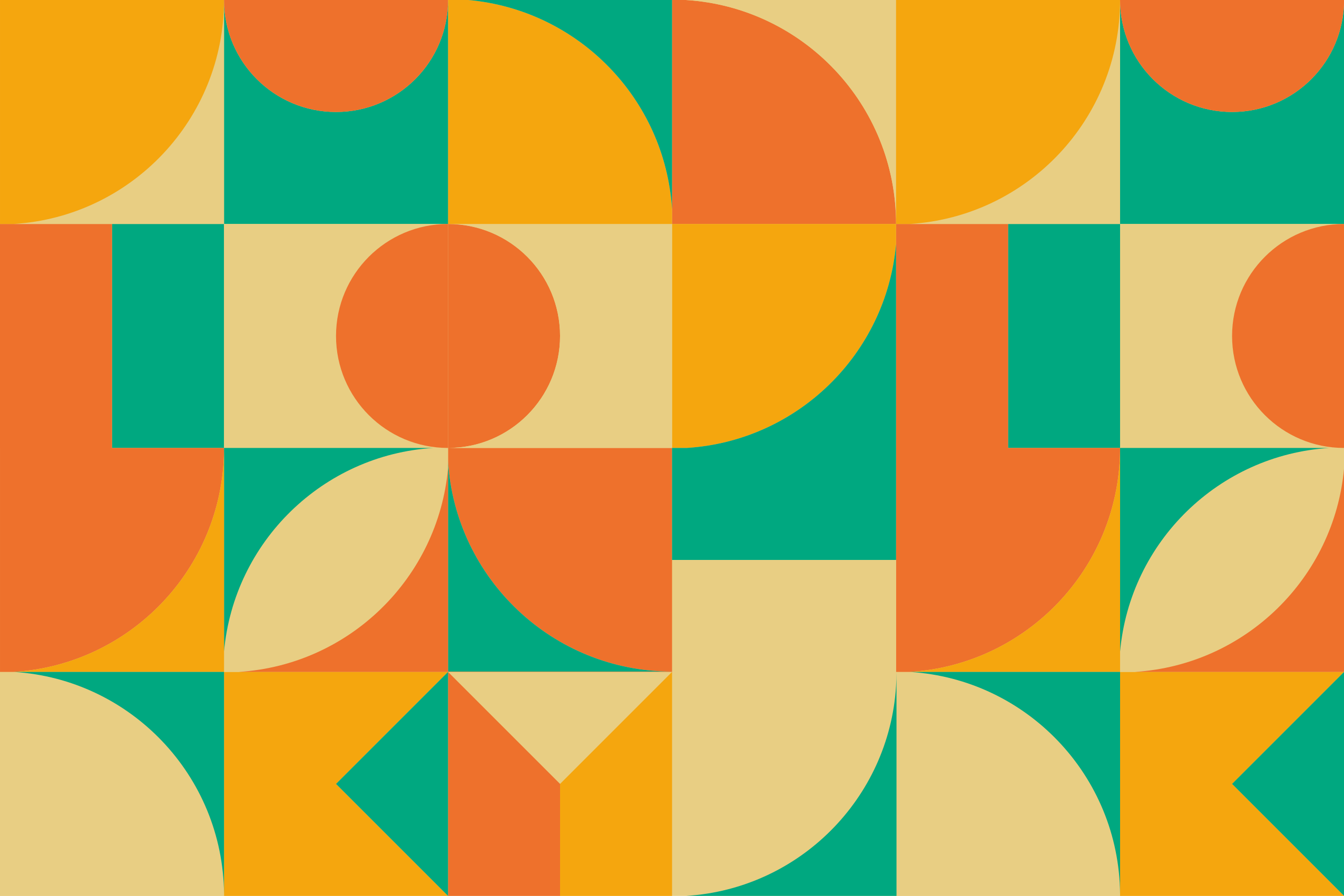 πολύχρωμο γεωμετρικό σχέδιο πλακάκια χωλ εισόδου - TenStickers