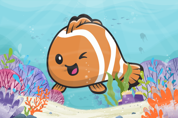 παιδικό χαλί δαπέδου κινούμενη υδάτινη περιπέτεια - TenStickers