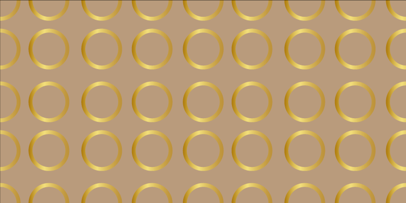 γεωμετρικό σχέδιο χρυσοί κύκλοι γεωμετρικά χαλιά - TenStickers